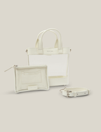 The Clear Tote - White