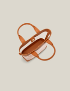 The Clear Tote - Saddle Brown