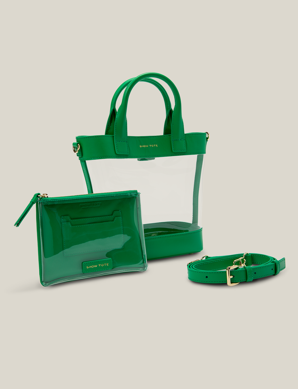 The Clear Tote - Green