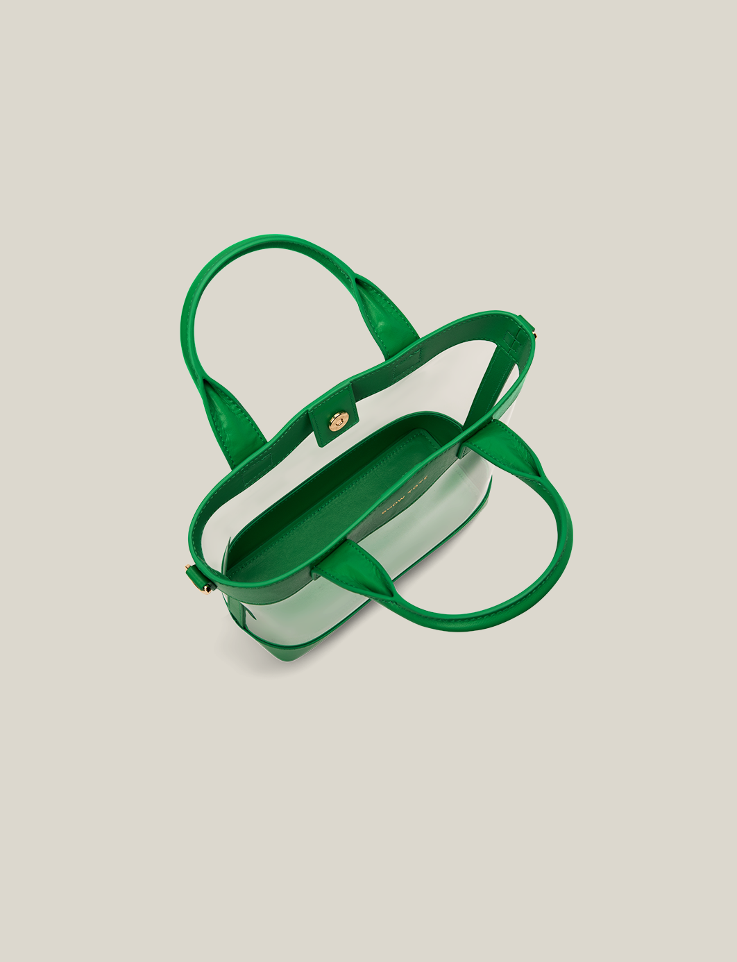 The Clear Tote - Green