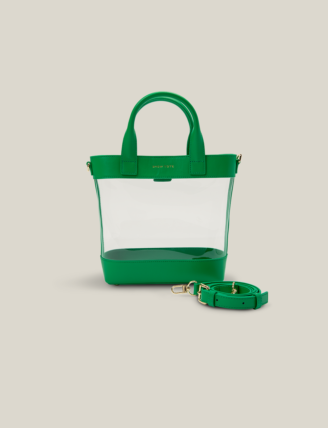 The Clear Tote - Green