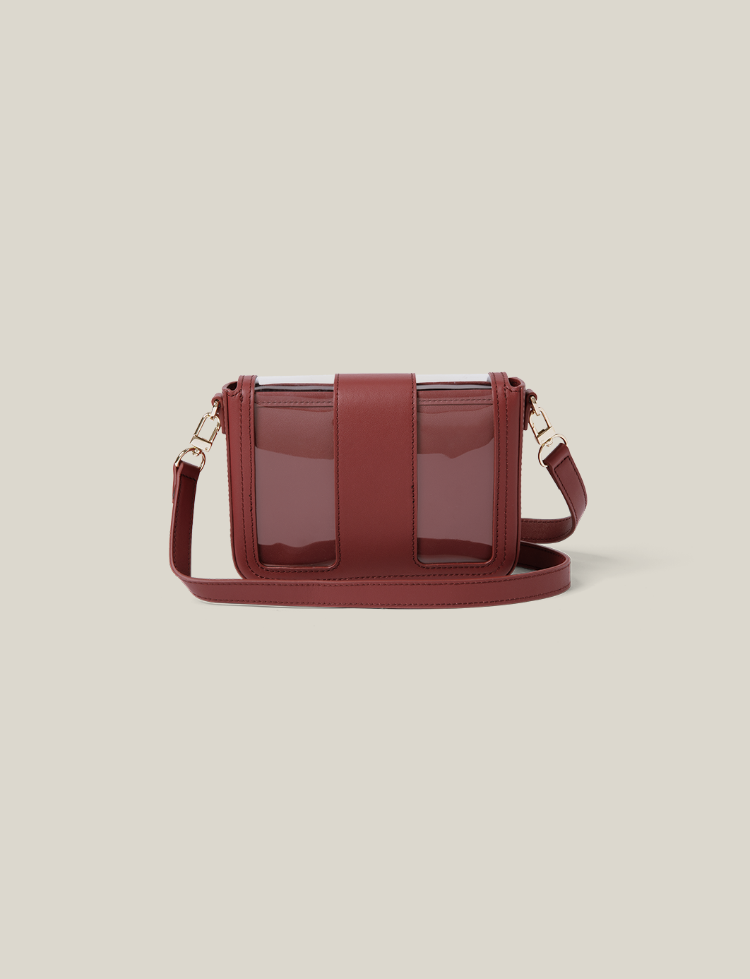 The Clear Envelope - Maroon