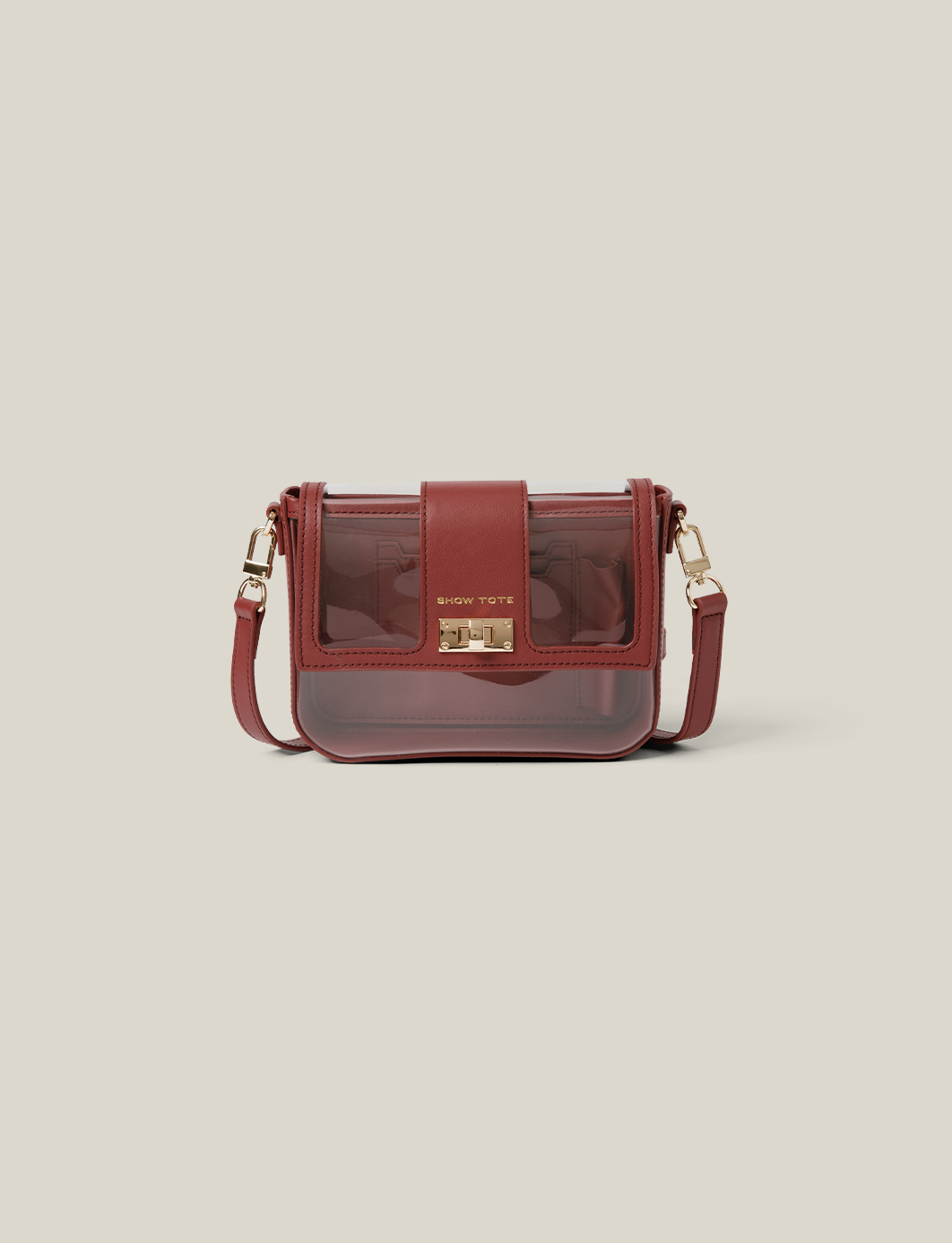 The Clear Envelope - Maroon