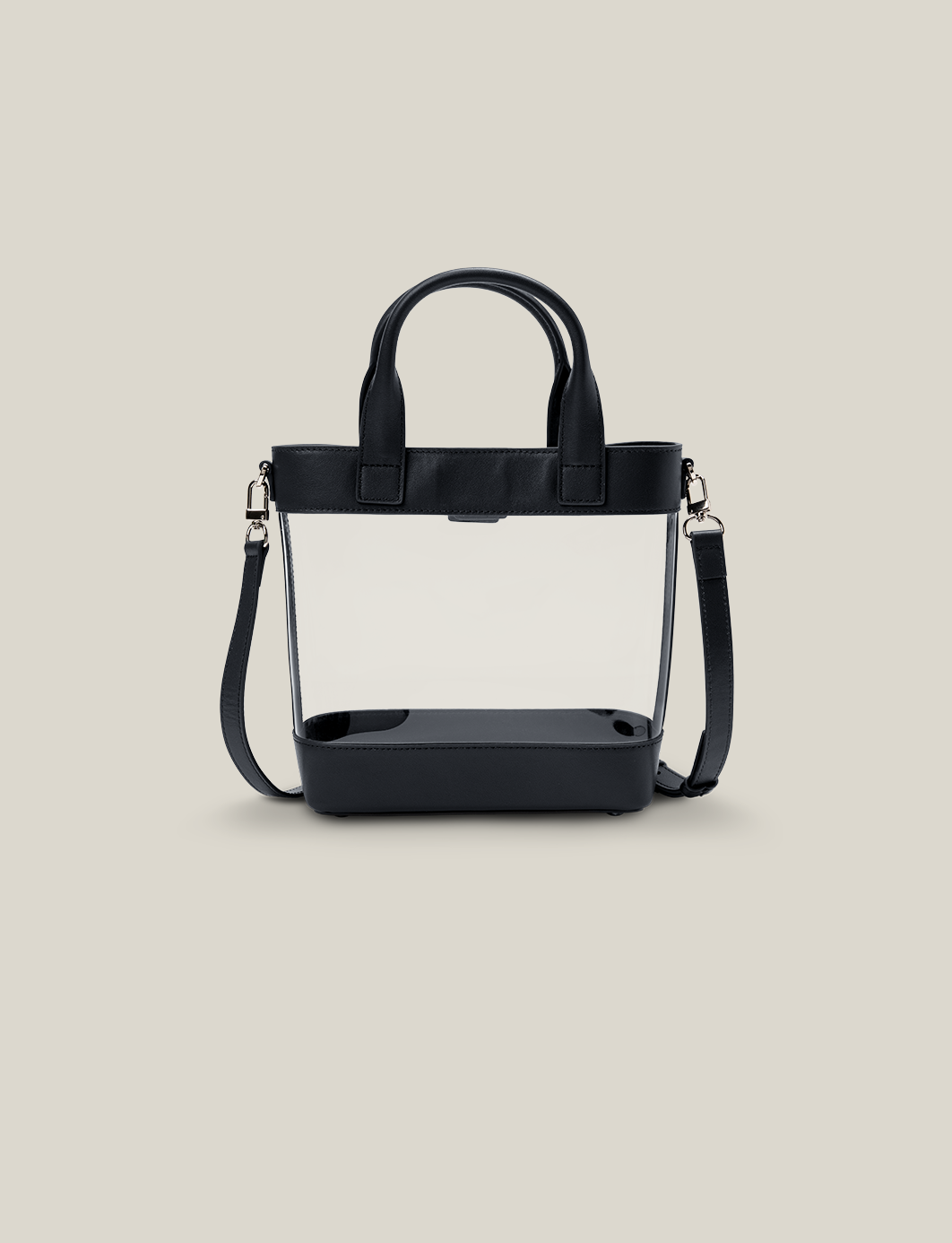 The Clear Tote - Navy