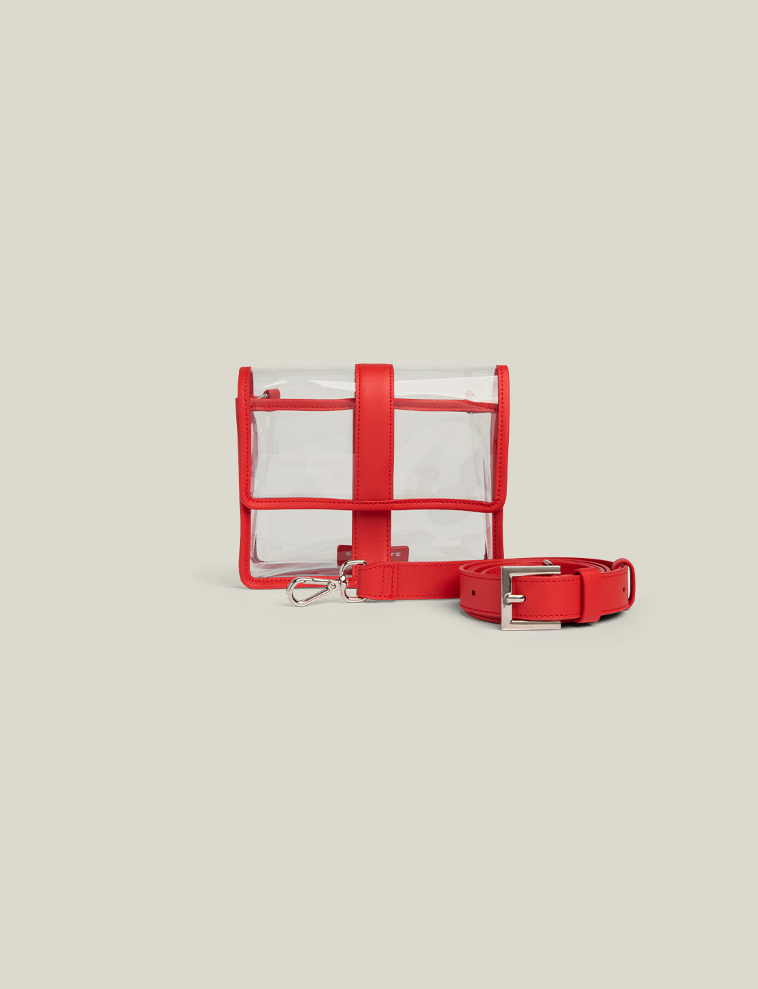 The Clear Envelope - Lipstick Red