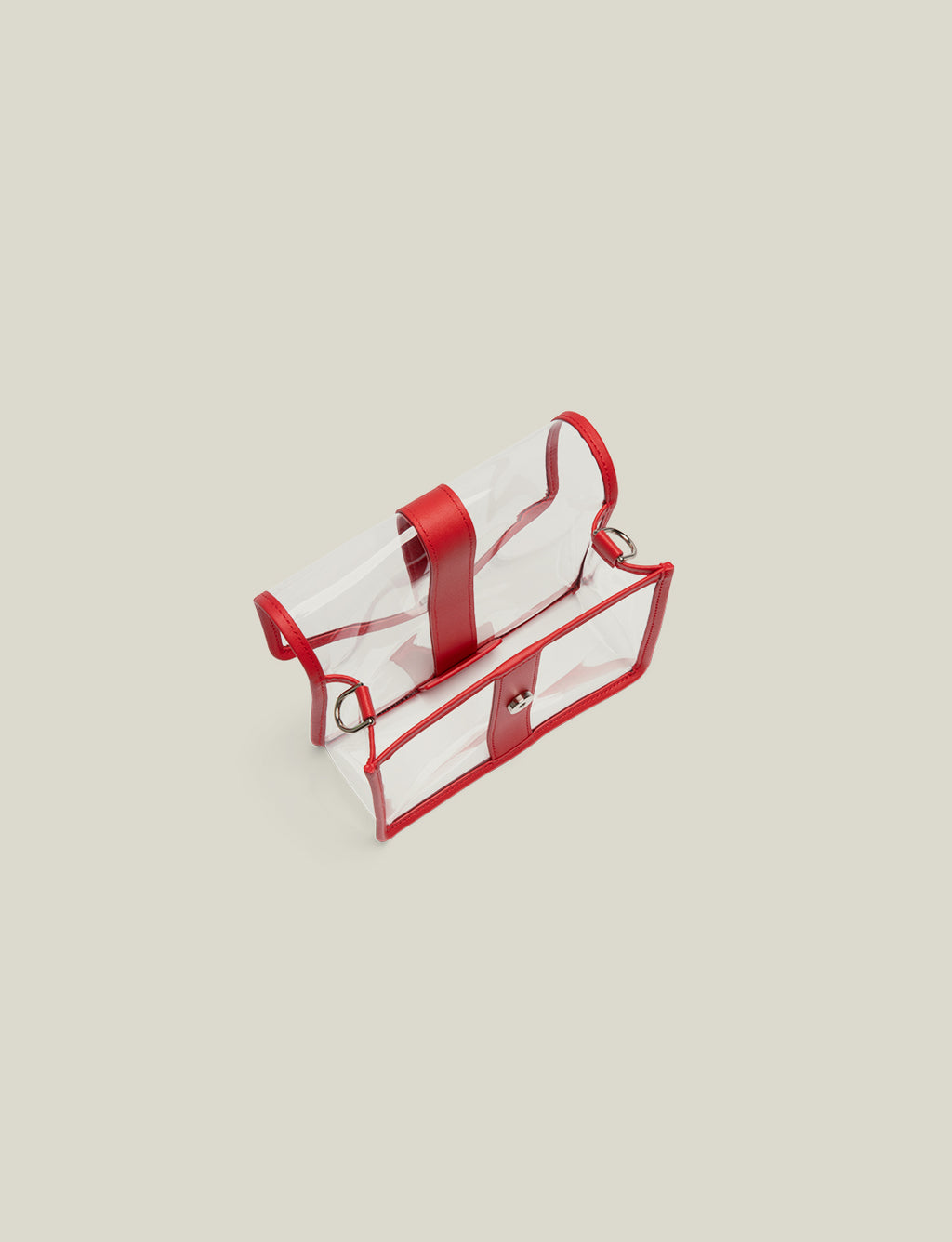 The Clear Envelope - Lipstick Red