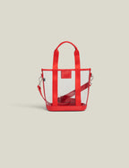 The Clear Tote - Lipstick Red