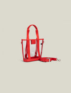 The Clear Tote - Lipstick Red