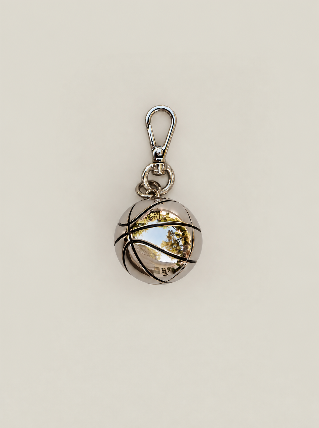 Basketball Charm - Silver