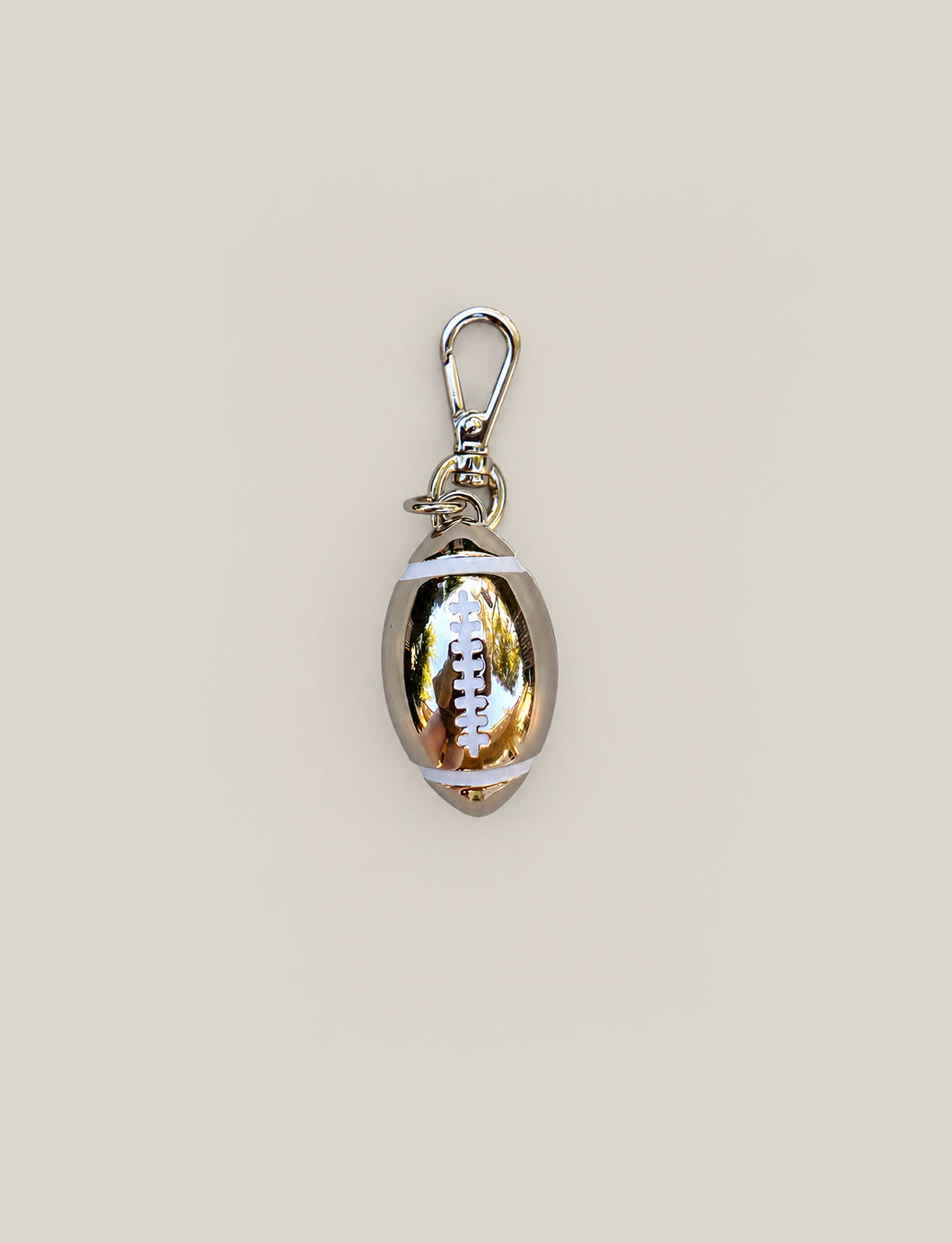 Football Charm - Silver