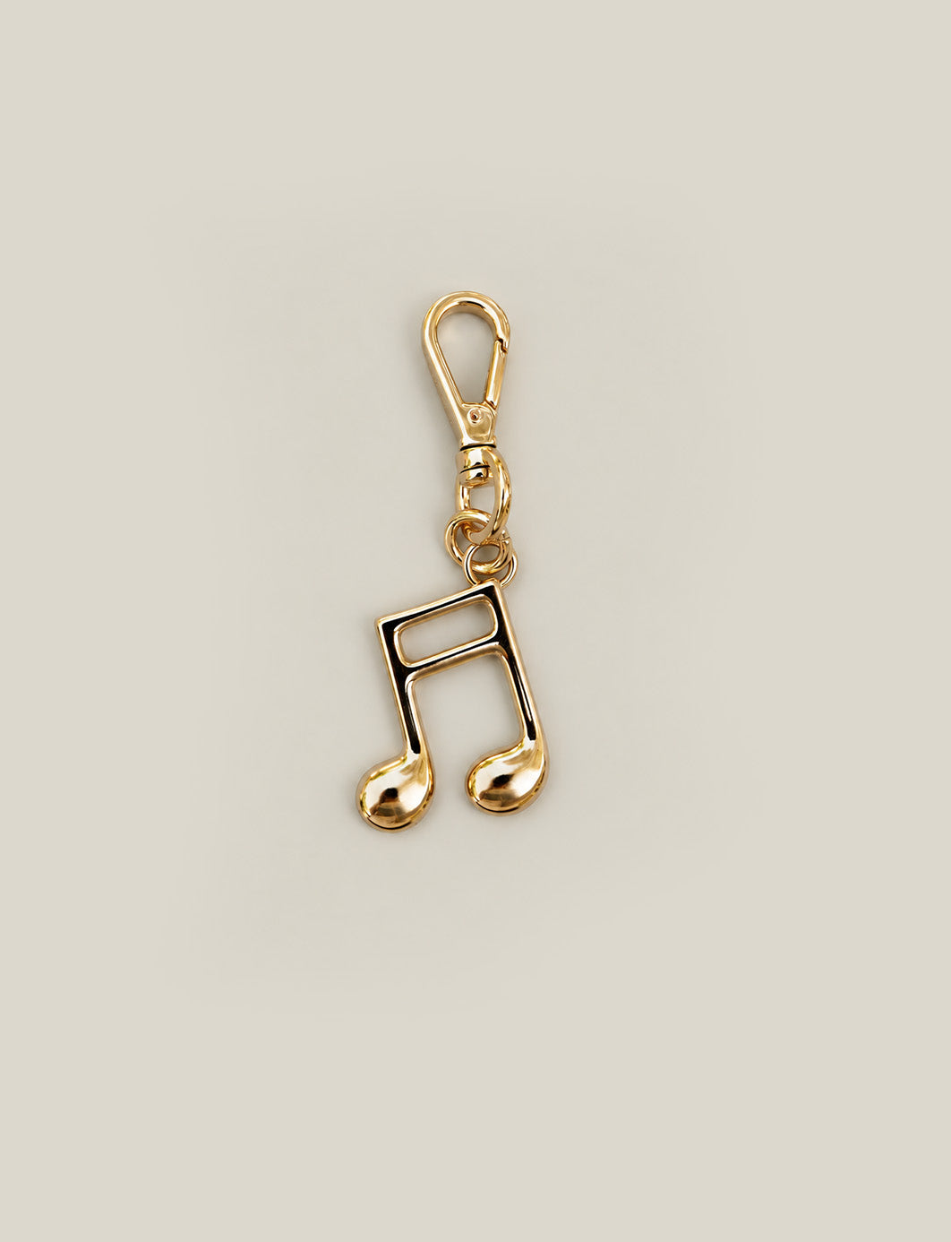 Music Note Charm - Gold